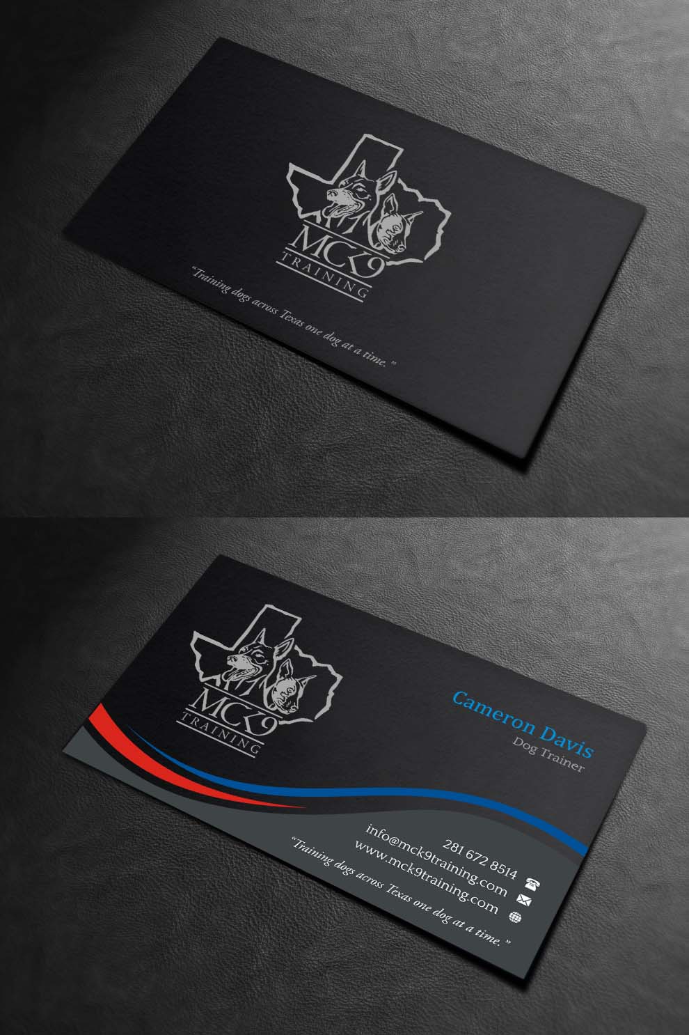 Business Card Design by INDIAN_Ashok for MC K9 Training | Design #21200895