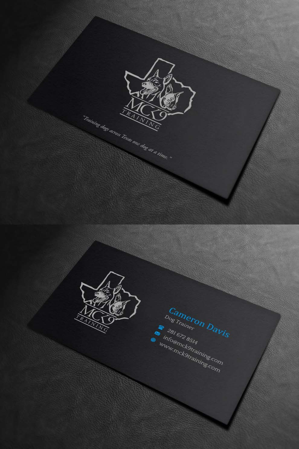 Business Card Design by INDIAN_Ashok for MC K9 Training | Design #21200896