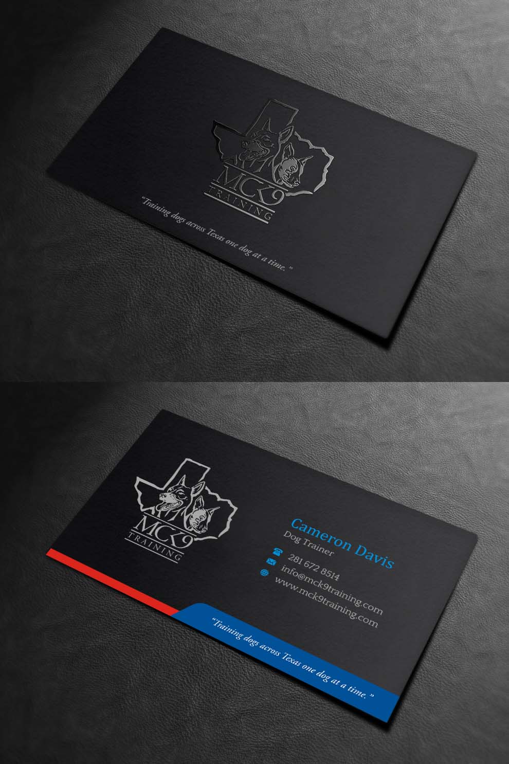 Business Card Design by INDIAN_Ashok for MC K9 Training | Design #21200898