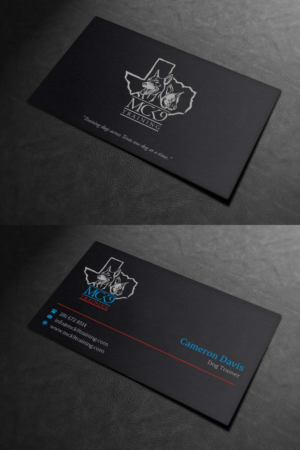 Business Card Design by INDIAN_Ashok for MC K9 Training | Design: #21200899