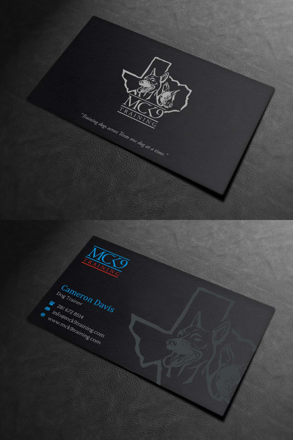 Business Card Design by INDIAN_Ashok for MC K9 Training | Design #21200900
