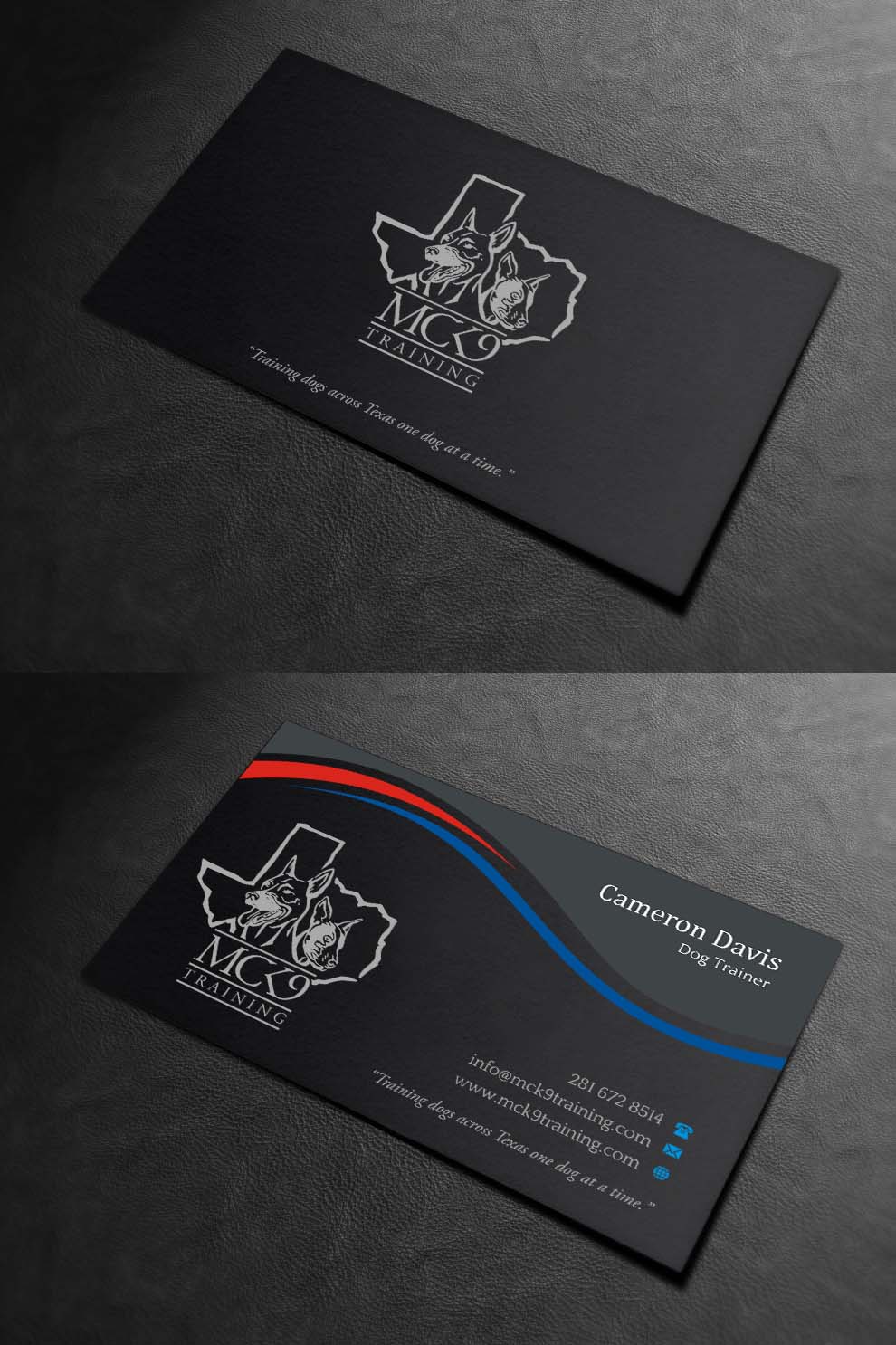 Business Card Design by INDIAN_Ashok for MC K9 Training | Design #21200901