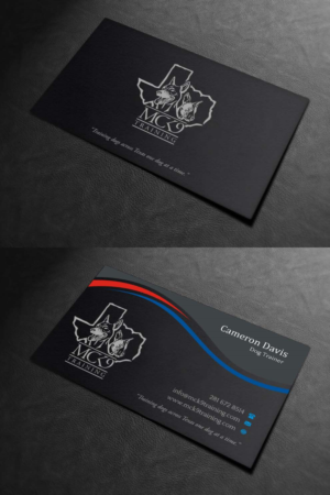 Business Card Design by INDIAN_Ashok for MC K9 Training | Design: #21200901