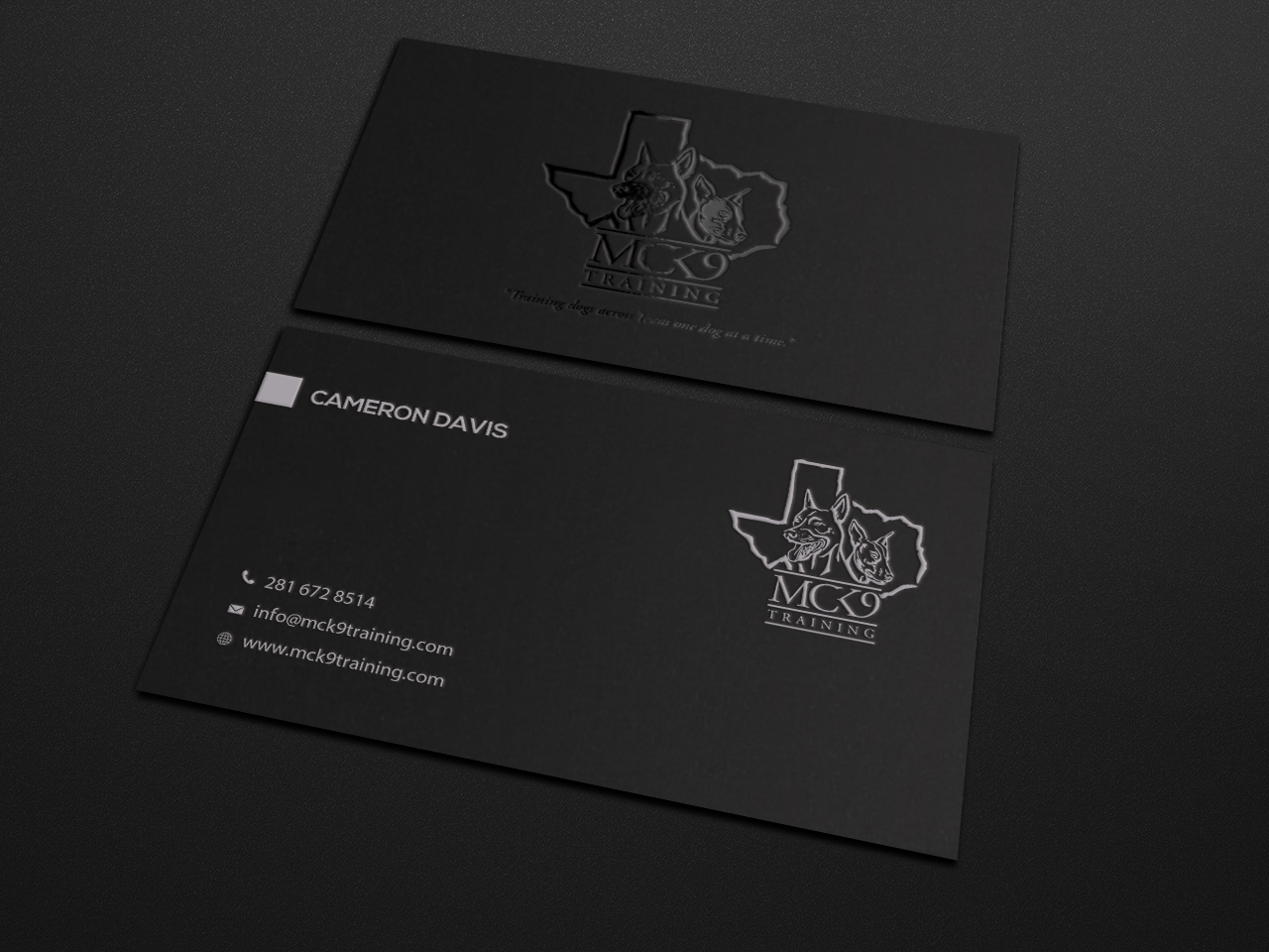 Visitenkarten-Design von Riz' für MC K9 Training | Design #21199090