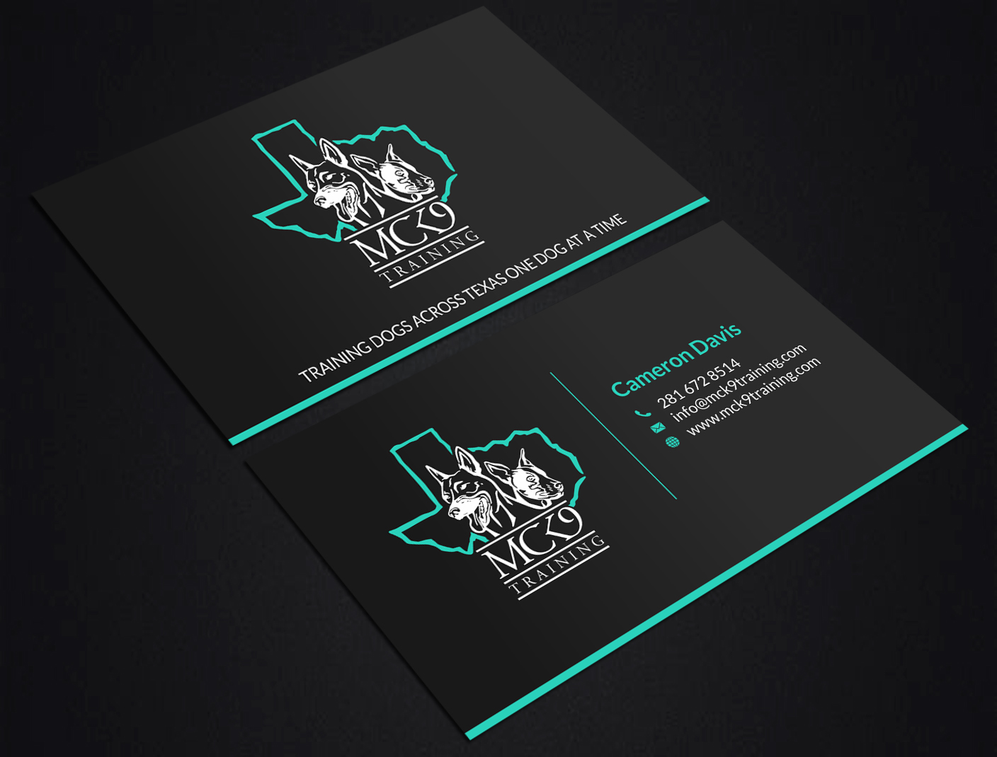 Business Card Design by SKYdesign for MC K9 Training | Design #21196437