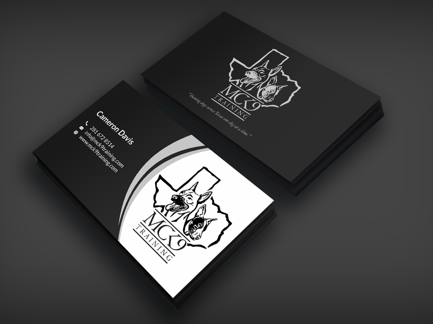 Business Card Design by SKYdesign for MC K9 Training | Design #21196673