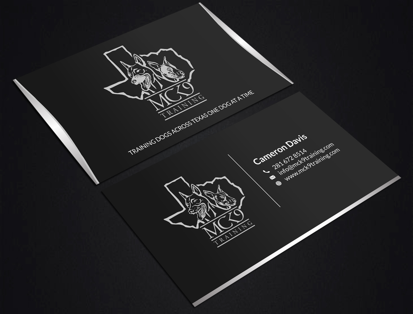 Business Card Design by SKYdesign for MC K9 Training | Design #21196731