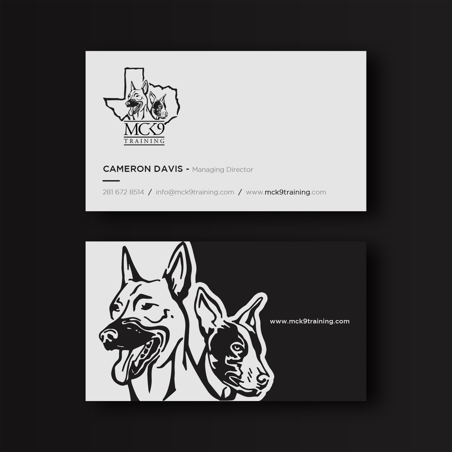 Business Card Design by WebixBD for MC K9 Training | Design #21234023