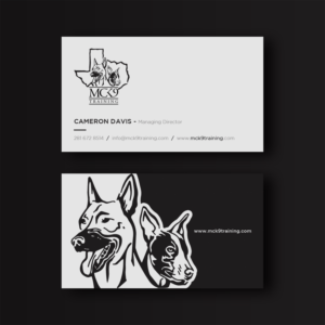 Business Card Design by WebixBD for MC K9 Training | Design: #21234023