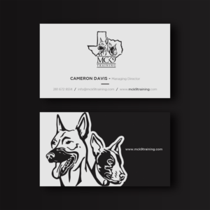 Business Card Design by WebixBD for MC K9 Training | Design: #21234042