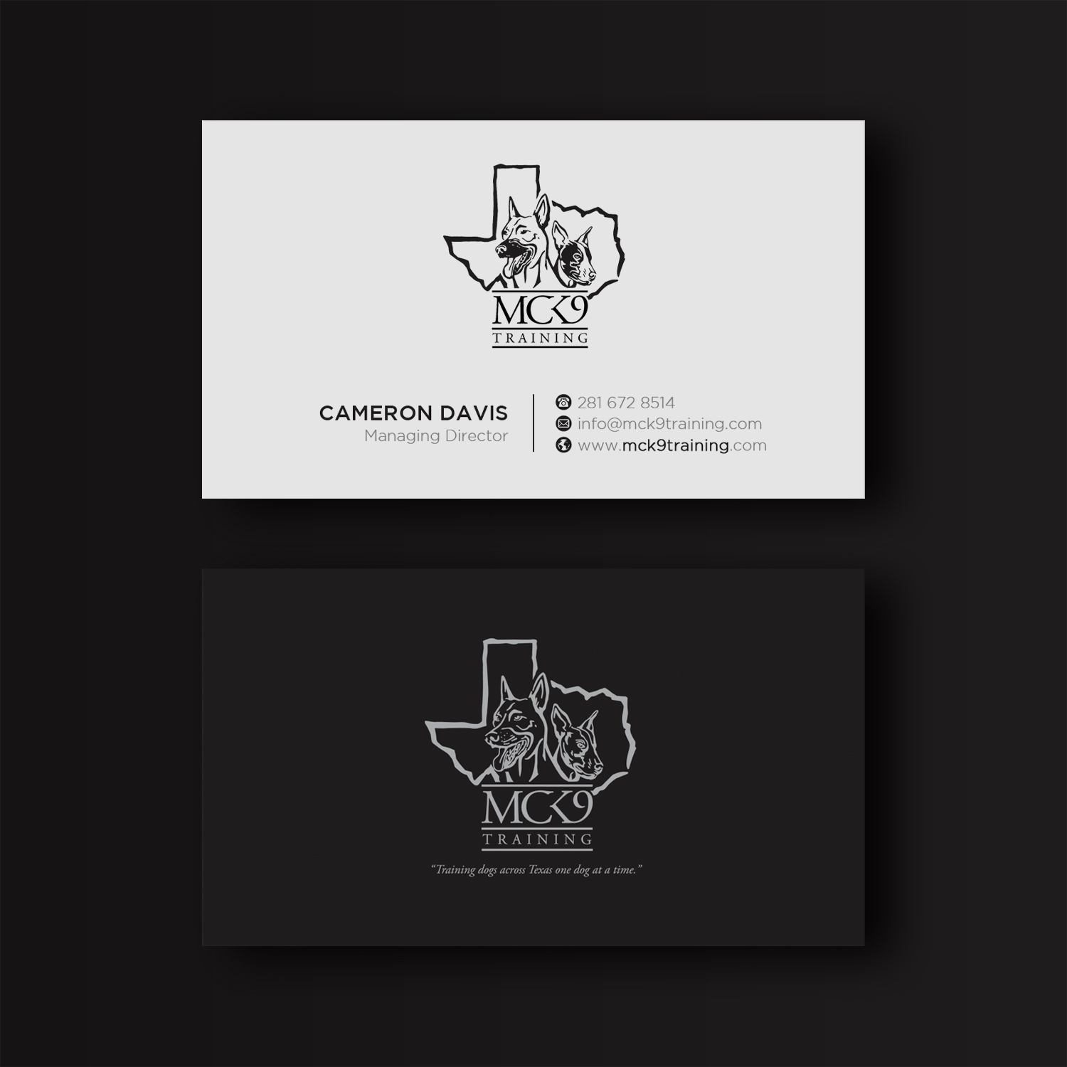 Business Card Design by WebixBD for MC K9 Training | Design #21234123
