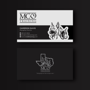Business Card Design by WebixBD for MC K9 Training | Design: #21234179