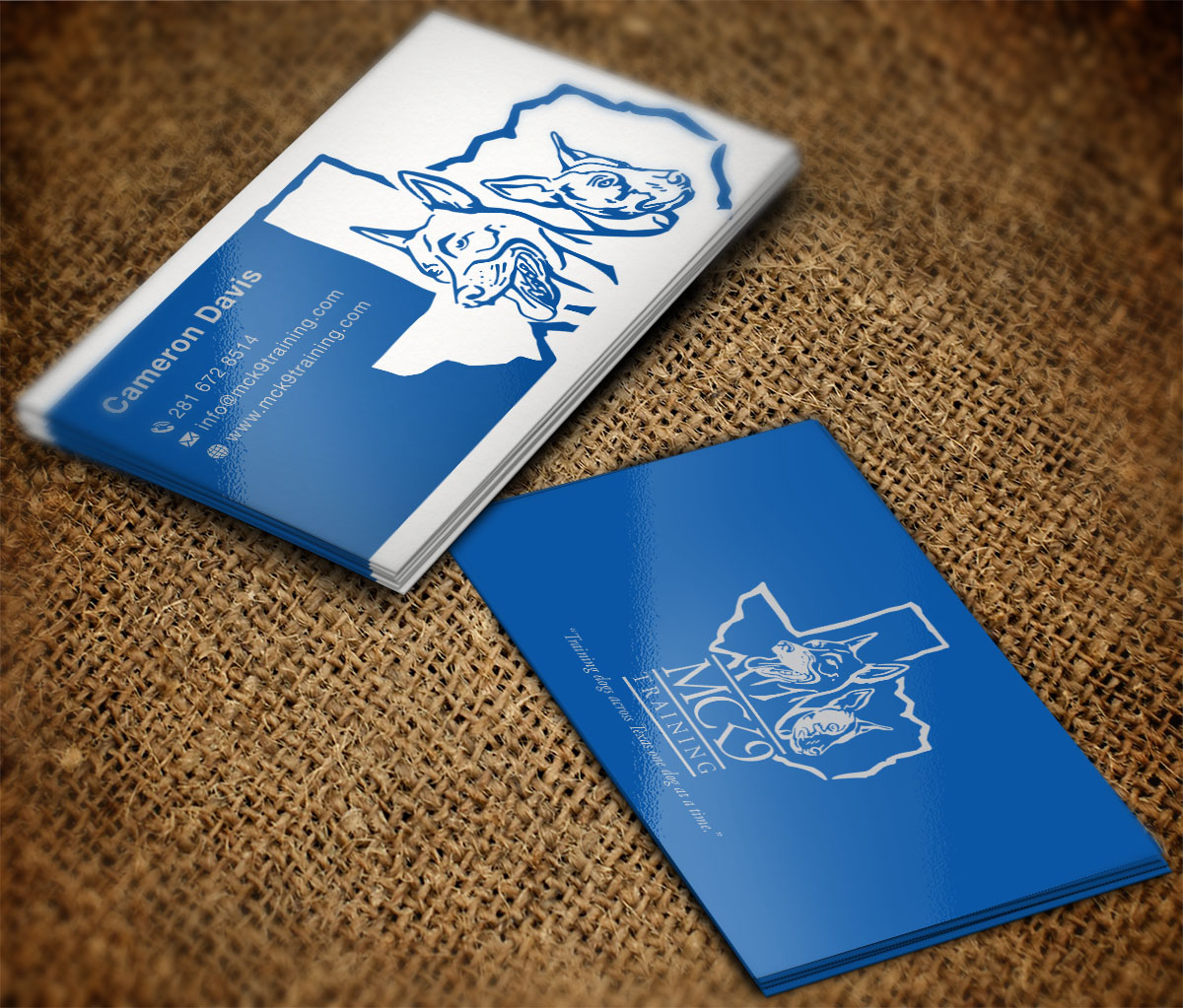 Design de Carte de Visite par Grafactory pour MC K9 Training | Design #21214159