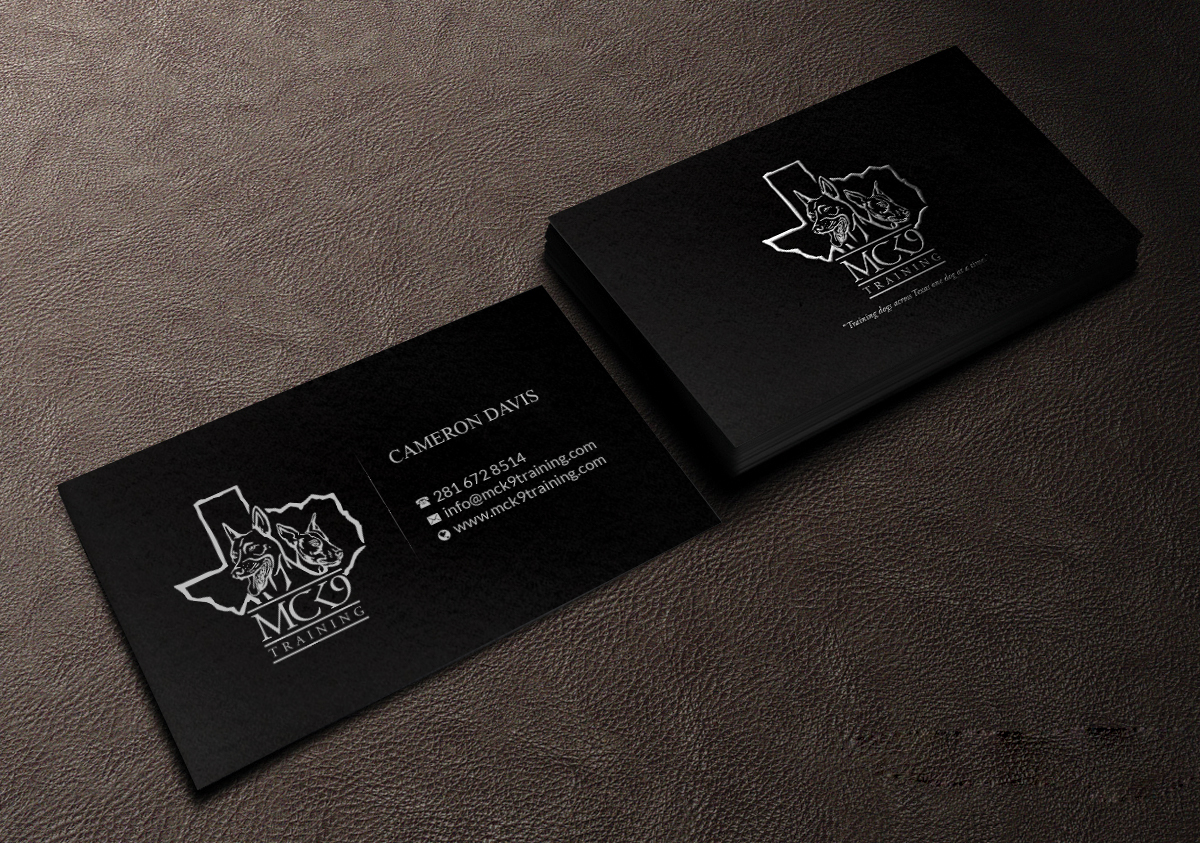 Business Card Design by Creations Box 2015 for MC K9 Training | Design #21200410