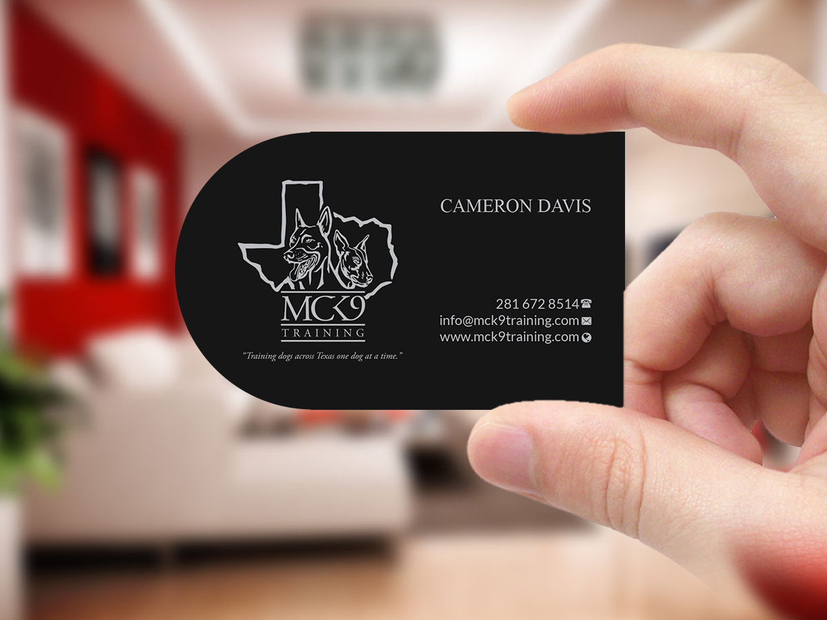 Business Card Design by Creations Box 2015 for MC K9 Training | Design #21200411