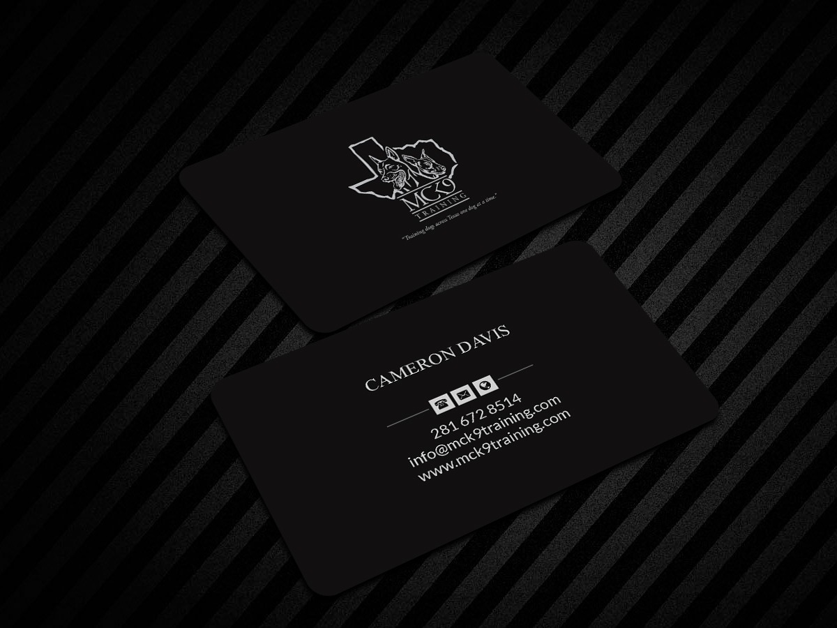Business Card Design by Creations Box 2015 for MC K9 Training | Design #21203501