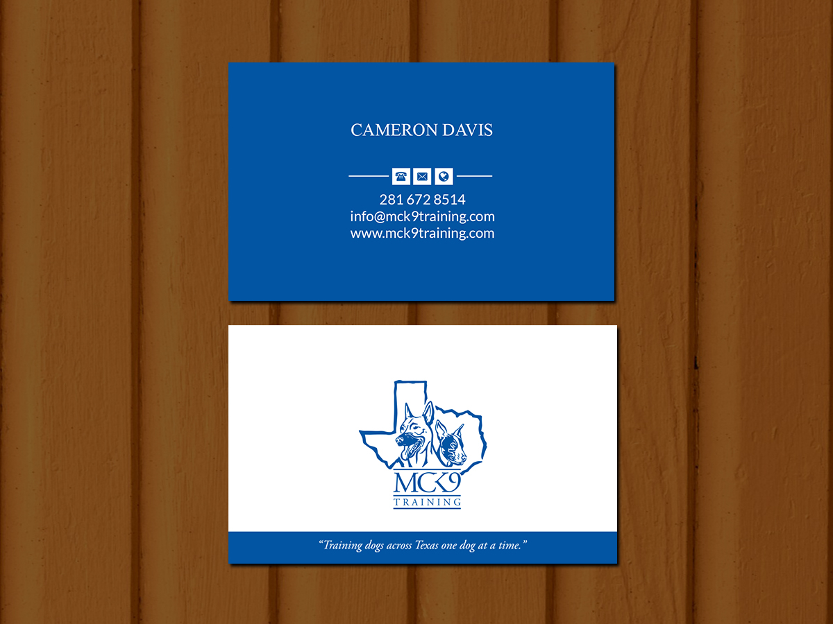 Business Card Design by Creations Box 2015 for MC K9 Training | Design #21203502