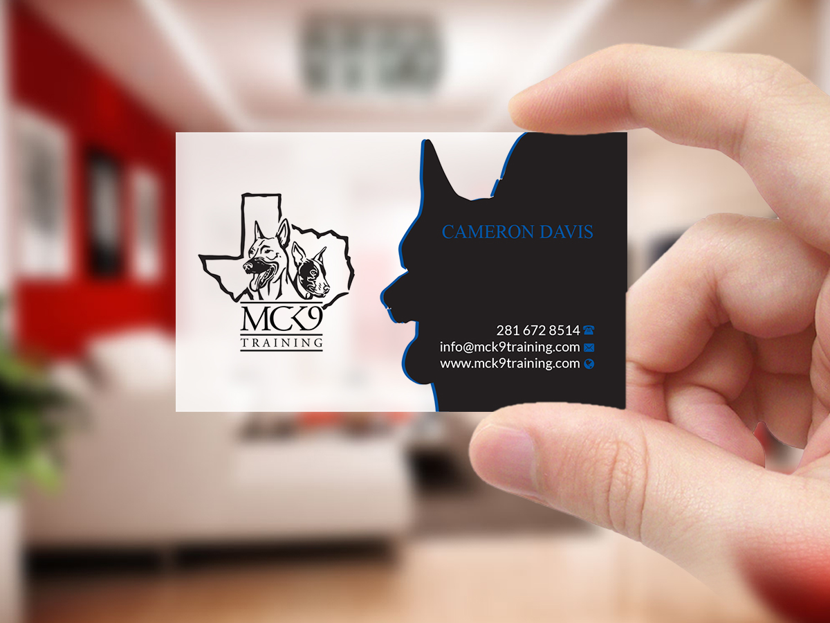 Business Card Design by Creations Box 2015 for MC K9 Training | Design #21203538