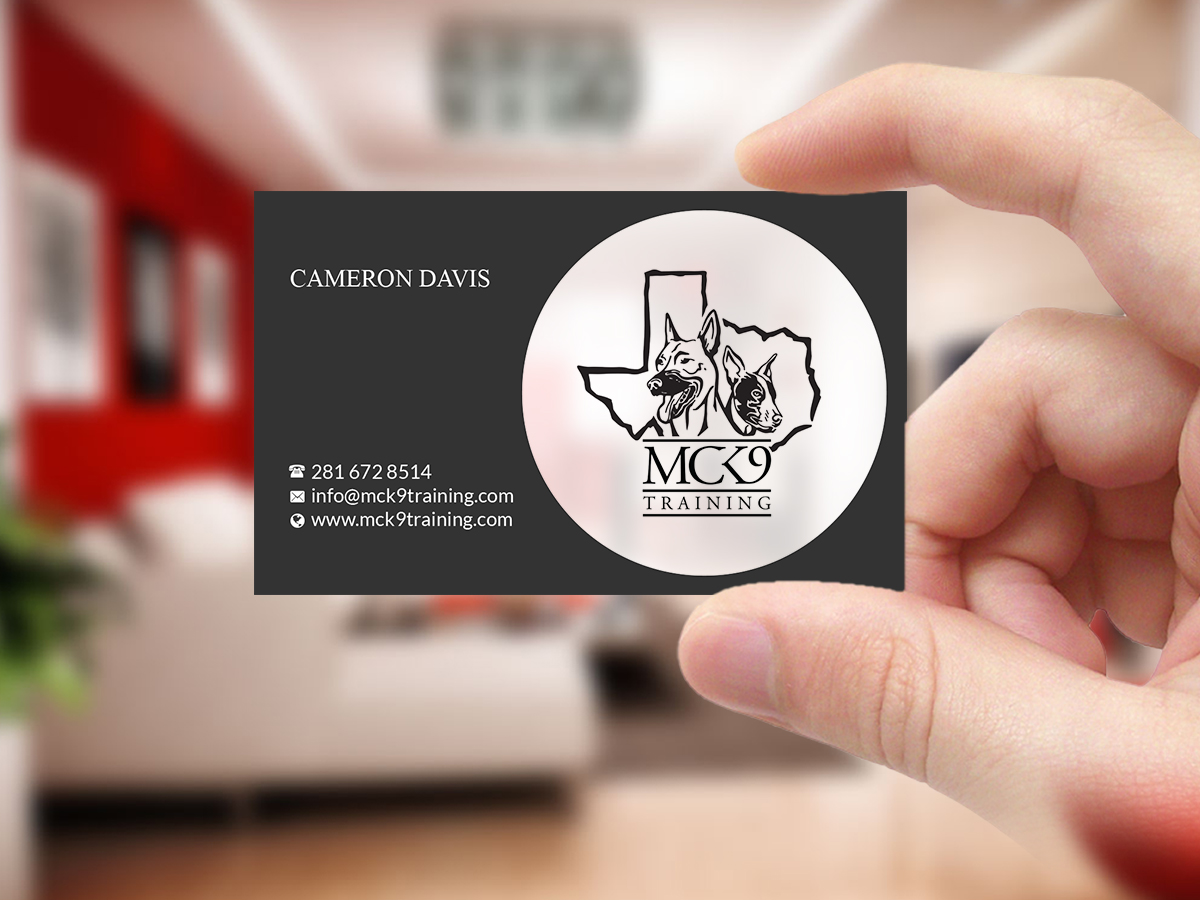 Business Card Design by Creations Box 2015 for MC K9 Training | Design #21203539