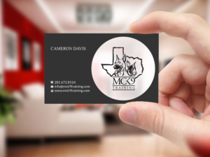 Business Card Design by Creations Box 2015 for MC K9 Training | Design: #21203539