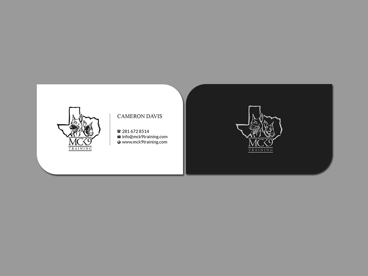 Business Card Design by Creations Box 2015 for MC K9 Training | Design #21203543