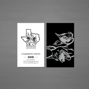 Business Card Design by Creations Box 2015 for MC K9 Training | Design: #21207504