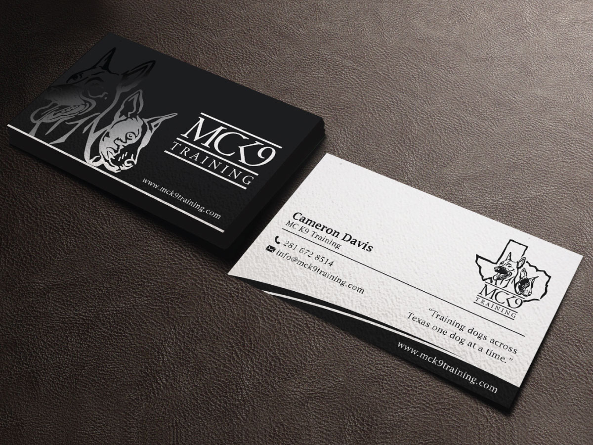 Visitenkarten-Design von LAXMI DESIGNHUB für MC K9 Training | Design #21202516