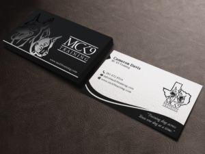 Business Card Design by LAXMI DESIGNHUB for MC K9 Training | Design: #21202517