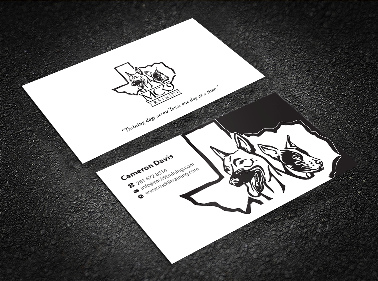 Visitenkarten-Design von Brand aid für MC K9 Training | Design #21199851