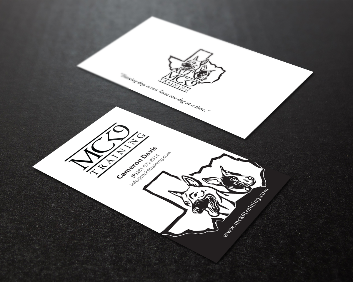 Visitenkarten-Design von Brand aid für MC K9 Training | Design #21199858