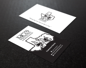 Business Card Design by Brand aid for MC K9 Training | Design: #21199859