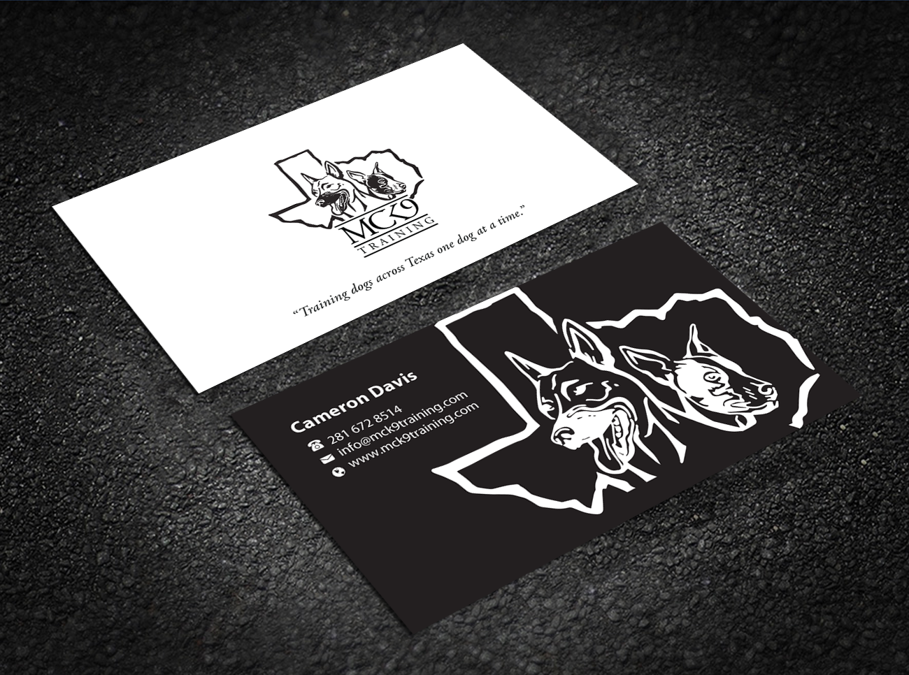 Visitenkarten-Design von Brand aid für MC K9 Training | Design #21199861