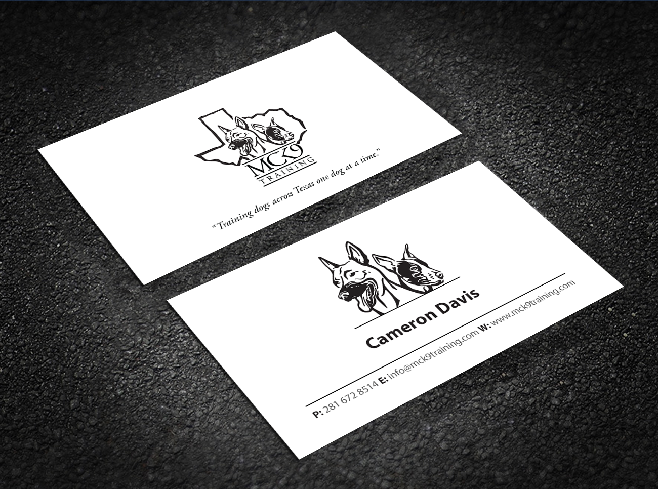 Visitenkarten-Design von Brand aid für MC K9 Training | Design #21199863