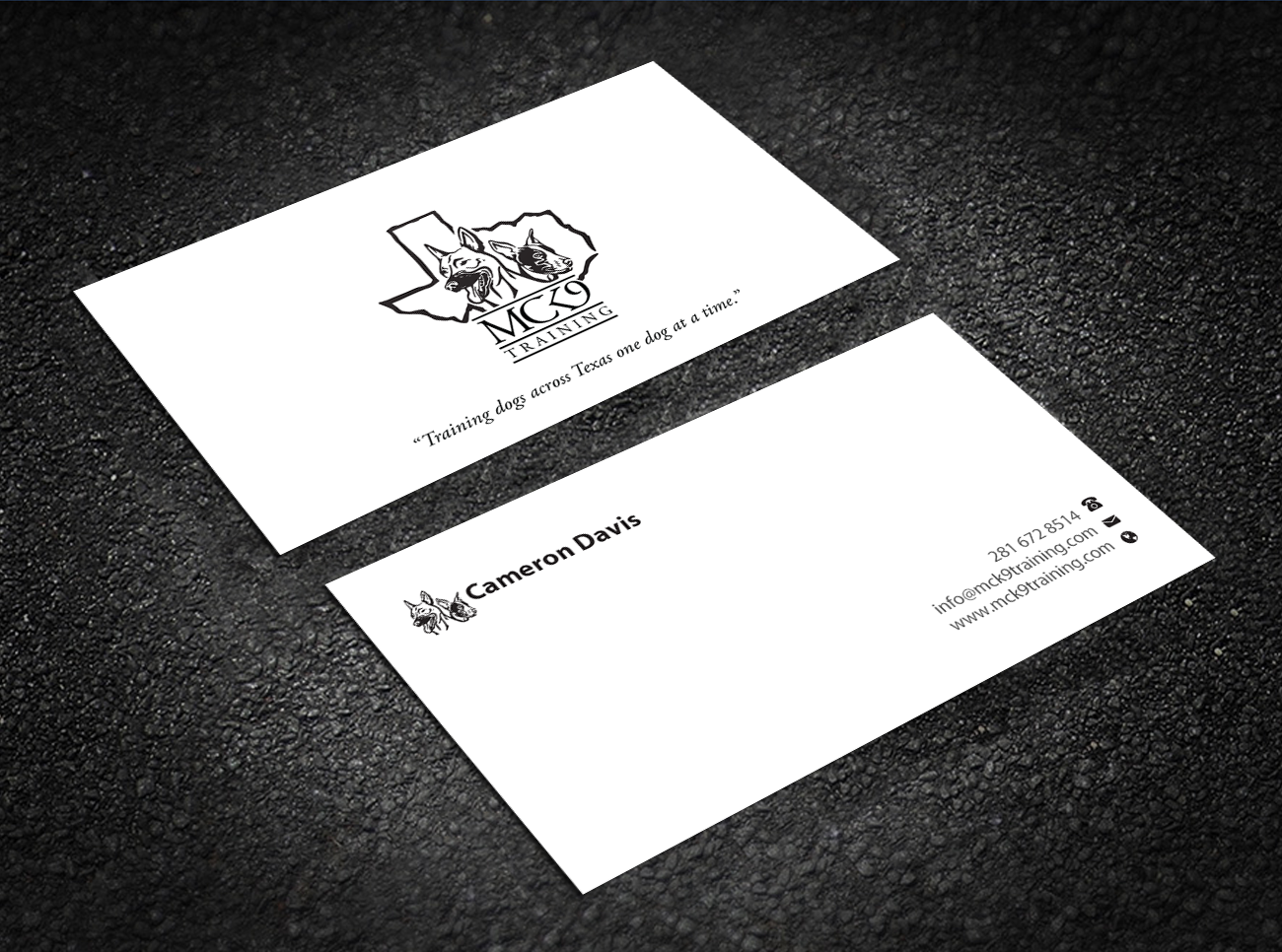 Visitenkarten-Design von Brand aid für MC K9 Training | Design #21199866