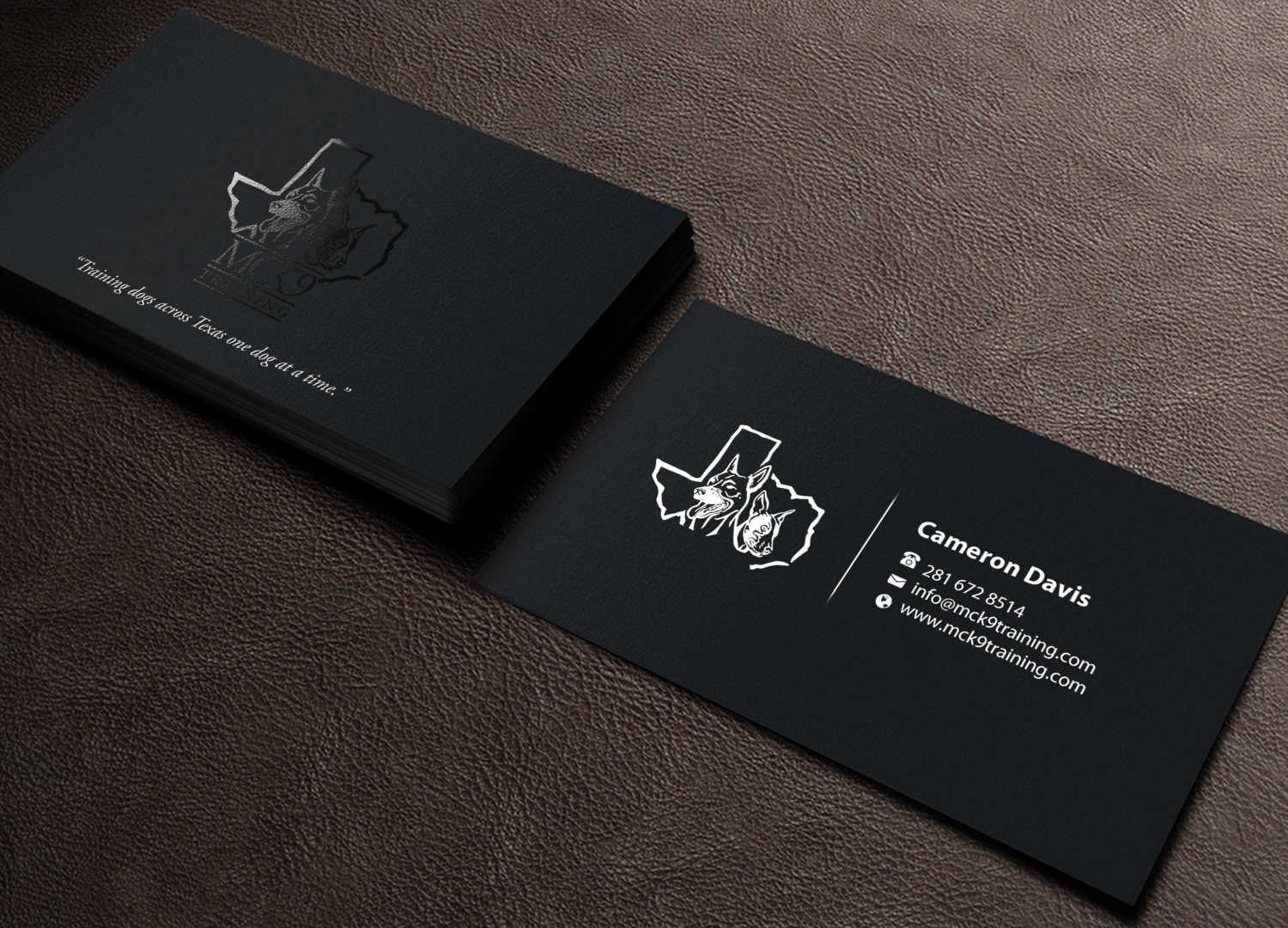 Visitenkarten-Design von Brand aid für MC K9 Training | Design #21199871