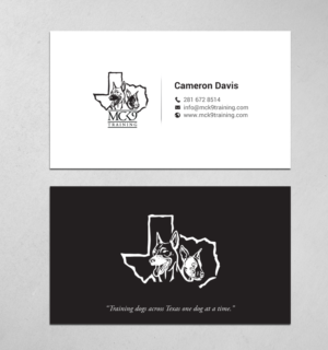 Business Card Design by chandrayaan.creative for MC K9 Training | Design: #21199016