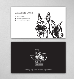 Business Card Design by chandrayaan.creative for MC K9 Training | Design: #21199026