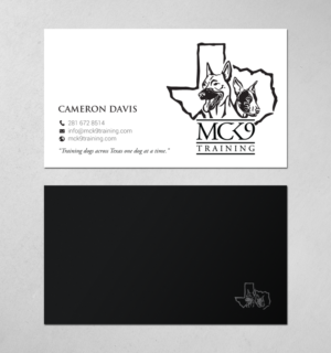 Business Card Design by chandrayaan.creative for MC K9 Training | Design: #21199032
