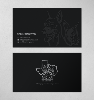 Business Card Design by chandrayaan.creative for MC K9 Training | Design: #21199033
