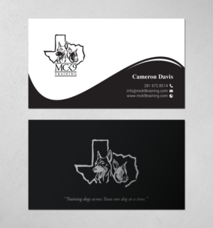 Business Card Design by chandrayaan.creative for MC K9 Training | Design: #21199036