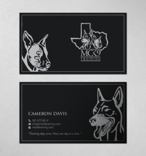 Business Card Design by chandrayaan.creative for MC K9 Training | Design: #21199039