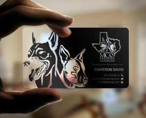 Business Card Design by chandrayaan.creative for MC K9 Training | Design: #21199042