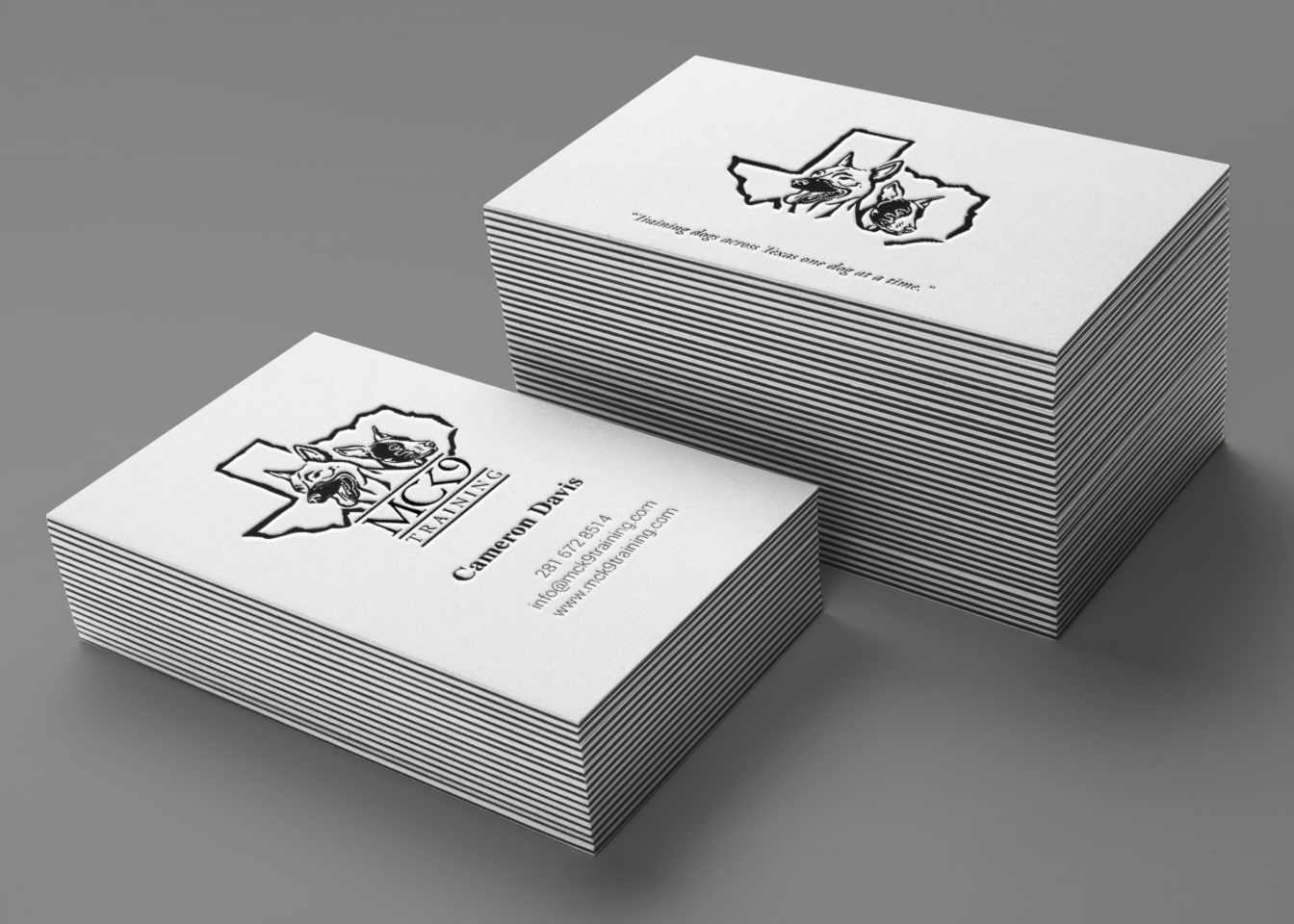 Visitenkarten-Design von chandrayaan.creative für MC K9 Training | Design #21199588