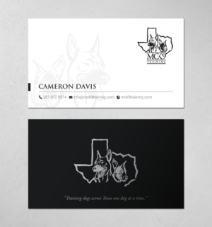 Business Card Design by chandrayaan.creative for MC K9 Training | Design: #21199590