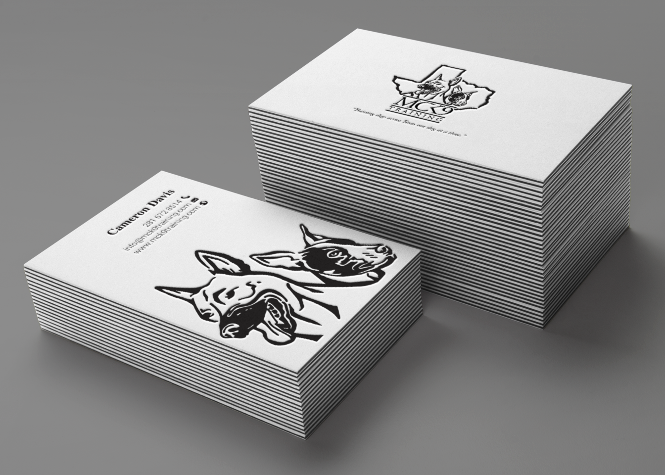 Business Card Design by chandrayaan.creative for MC K9 Training | Design #21199592