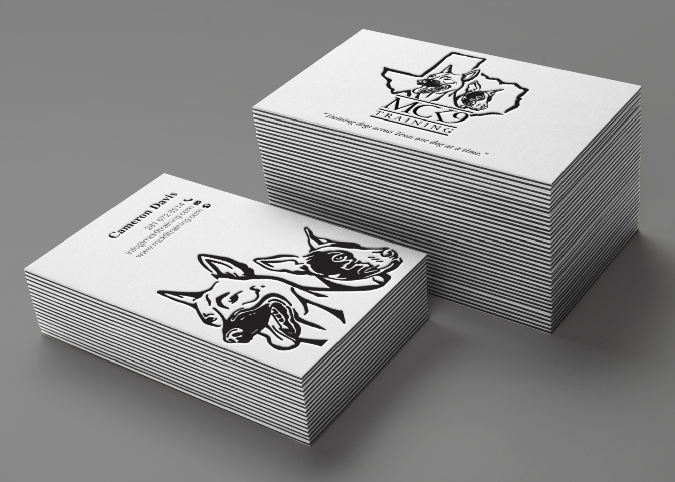 Business Card Design by chandrayaan.creative for MC K9 Training | Design #21208374