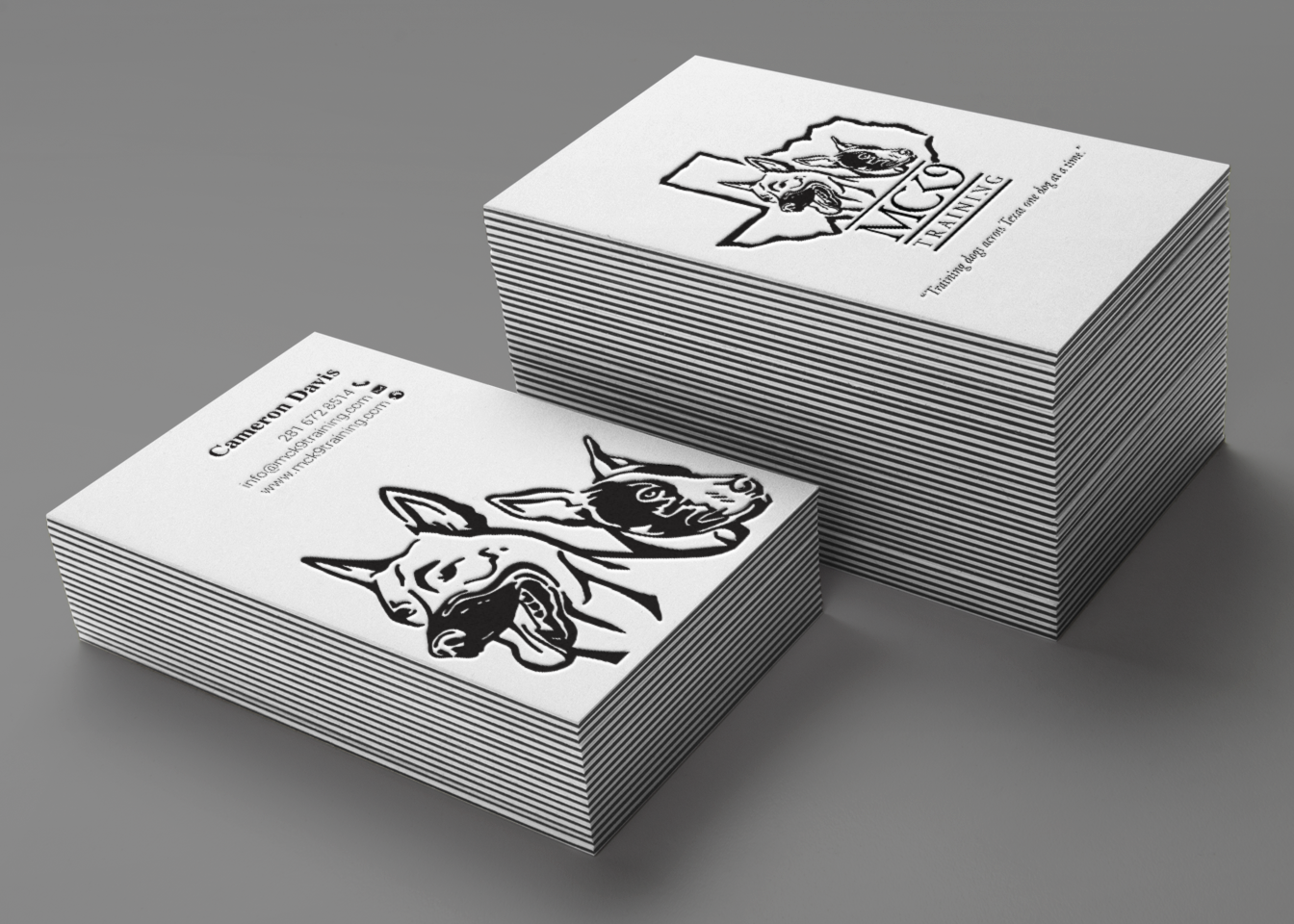 Business Card Design by chandrayaan.creative for MC K9 Training | Design #21208377