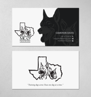 Business Card Design by chandrayaan.creative for MC K9 Training | Design: #21208379