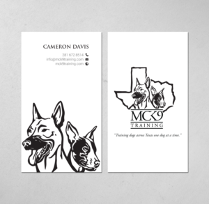Business Card Design by chandrayaan.creative for MC K9 Training | Design: #21208381