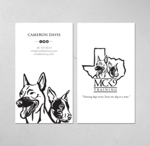 Business Card Design by chandrayaan.creative for MC K9 Training | Design: #21208382